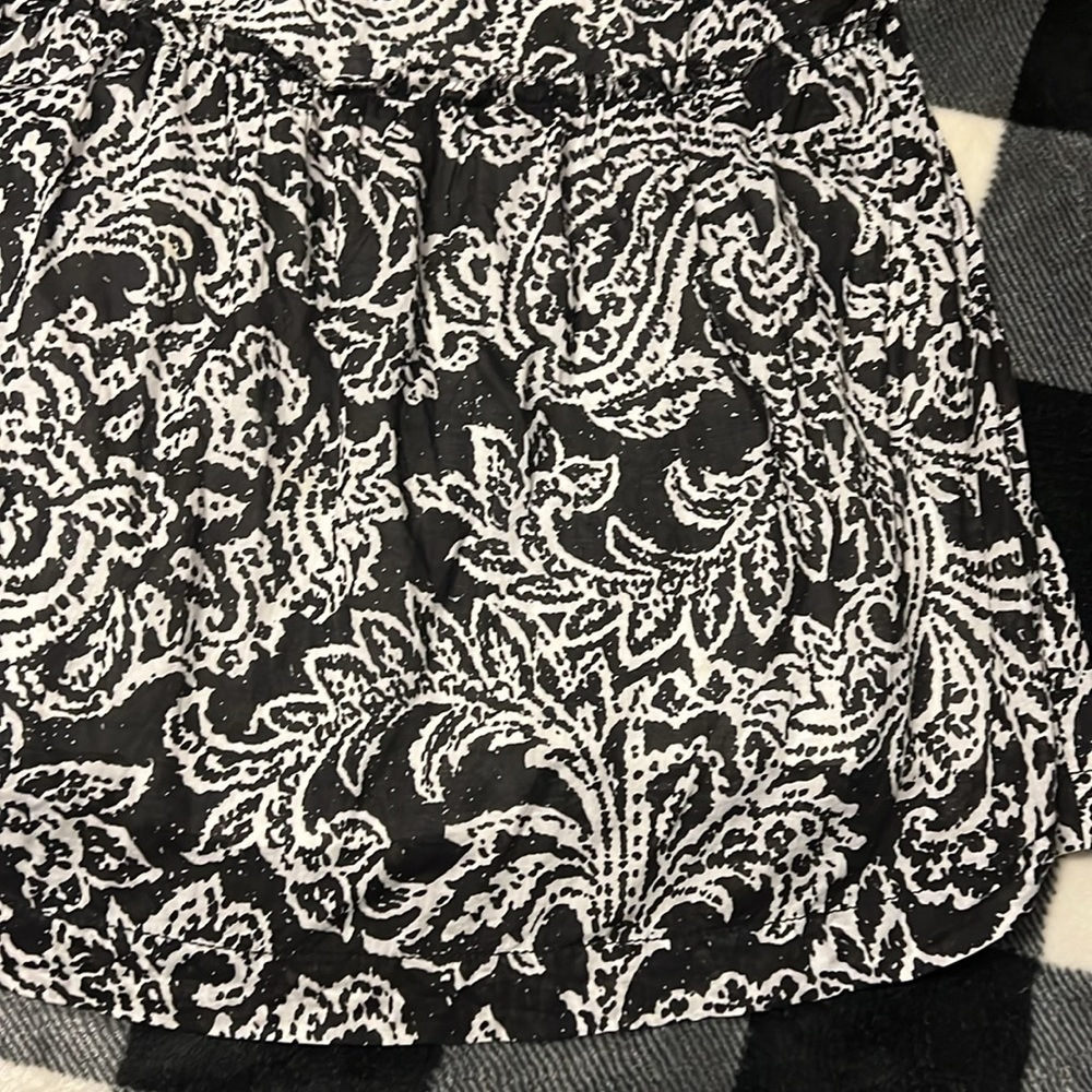 American Eagle Outfitters Black & White Strapless Dress size 0 - Picture 6 of 14
